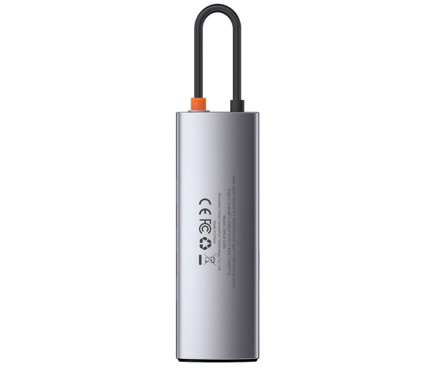 BASEUS Hub 8w1 Metal Gleam USB-C do 3x USB 3.0 + HDMI + USB-C PD + RJ45 + microSD/SD CAHUB-CV0G - 731712 - zdjęcie 5